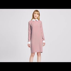 Victoria Beckham Women's Shift Dress Bunny Collar